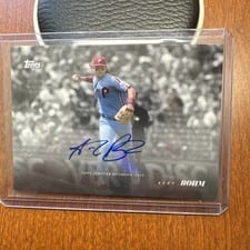 2022 Topps Black & White Autographs Alec Bohm #21A card