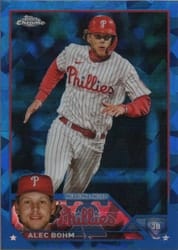 2023 Topps Chrome Sapphire Edition Base Set Alec Bohm #128 card