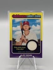 2024 Topps Heritage Clubhouse Collection Relic Alec Bohm #CCR-AB card