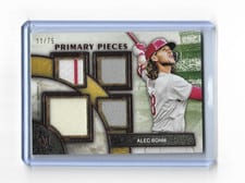 2025 Topps Museum Collection Single Player Primary Pieces Quad Relics Alec Bohm #SPPQ-ABO card