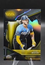 2026 Topps Chrome Black Base Set Alec Bohm #180 card