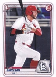 2020 Bowman Draft Base Set Alec Burleson #BD-45 card