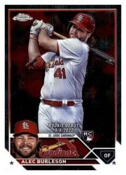 2023 Topps Chrome Update Base Set Alec Burleson #USC90 card