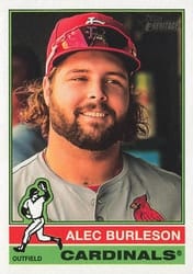 2025 Topps Heritage Base Set Alec Burleson #98 card