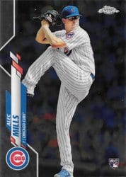 2020 Topps Chrome Update Base Set Alec Mills #U-7 card