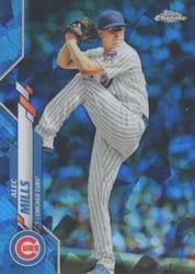 2020 Topps Chrome Update Sapphire Edition Base Set Alec Mills #U-220 card