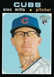 2020 Topps Heritage Base Set Alec Mills #711 card