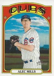 2021 Topps Heritage Base Set Alec Mills #76 card