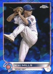 2022 Topps Chrome Sapphire Edition Base Set Alec Mills #474 card