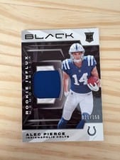 2022 Panini Black Rookie Influx Memorabilia Alec Pierce #RIM-API card