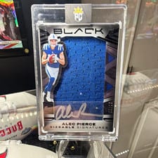 2022 Panini Black Sizeable Signatures Rookie Jersey Alec Pierce #SSR-API card