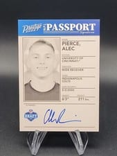 2022 Panini Prestige NFL Passport Signatures Alec Pierce #NPS-AP card