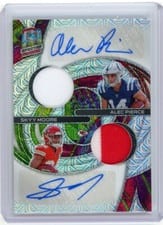 2022 Panini Spectra Dual Patch Autographs Alec Pierce / Skyy Moore #DPA-PM card