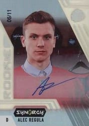 2020-21 Upper Deck Synergy Base Set Alec Regula #83 card