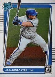 2021 Donruss Optic Base Set Alejandro Kirk #63 card