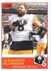 2019 Score Base Set Alejandro Villanueva #118 card