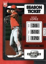 2022 Panini Chronicles Contenders Optic Alejo Lopez #14 card