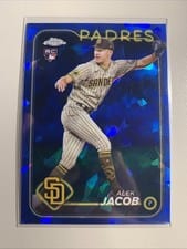2024 Topps Chrome Update Sapphire Edition Base Set Alek Jacob #USCS66 card