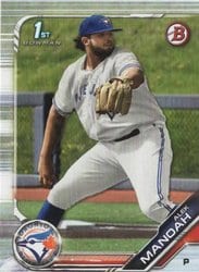 2019 Bowman Draft Base Set Alek Manoah #BD-3 card
