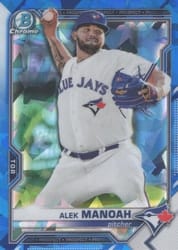 2021 Bowman Sapphire Edition Base Set Alek Manoah #BCP-27 card
