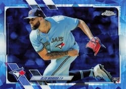 2021 Topps Chrome Update Sapphire Edition Base Set Alek Manoah #US227 card