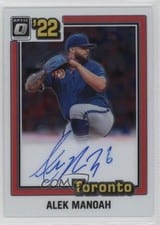 2022 Donruss Optic Retro 1981 Signatures Alek Manoah #81S-AM card