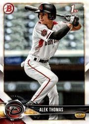 2018 Bowman Draft Base Set Alek Thomas #BD-155 card