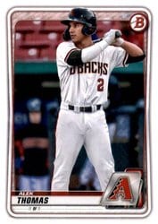 2020 Bowman Draft Base Set Alek Thomas #BD-195 card