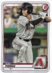 2020 Bowman Prospects Alek Thomas #BP-98 card