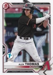 2021 Bowman 1st Edition Base Set Alek Thomas #BP-31 card