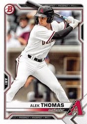2021 Bowman Draft Base Set Alek Thomas #BD-105 card
