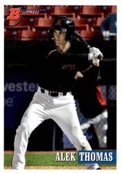 2021 Bowman Heritage Base Set Alek Thomas #118 card