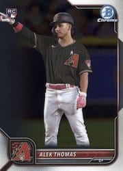 2022 Bowman Chrome Base Set Alek Thomas #76 card