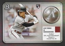 2022 Bowman Platinum Minted in Merit Alek Thomas #MM-5 card