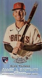 2022 Topps Allen & Ginter Chrome Mini Rookie Design Variations Alek Thomas #RDV-14 card