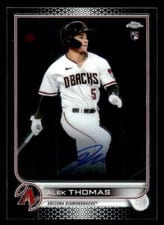 2022 Topps Chrome Rookie Autographs Alek Thomas #RA-AT card