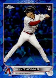 2022 Topps Chrome Update Sapphire Edition Base Set Alek Thomas #US212 card