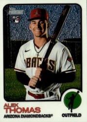 2022 Topps Heritage Chrome Alek Thomas #597 card