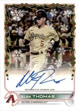 2022 Topps Holiday Autographs Alek Thomas #WHA-AT card