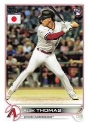 2022 Topps Japan Edition Base Set Alek Thomas #113 card