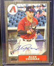 2022 Topps Update 1987 Topps Autographs Alek Thomas #87BA-AT card