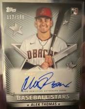 2022 Topps Update Baseball Stars Autographs Alek Thomas #BSA-AT card