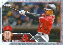 2023 Topps Chrome Logofractor Edition Base Set Alek Thomas #186 card
