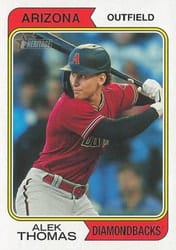 2023 Topps Heritage Base Set Alek Thomas #6 card