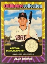 2024 Topps Heritage Clubhouse Collection Relic Alek Thomas #CCR-AT card