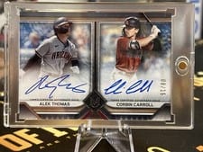 2023 Topps Museum Collection Dual Autographs Alek Thomas / Corbin Carroll #DA-TC card
