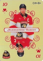 2025-26 O-Pee-Chee Playing Cards Aleksander Barkov #10-HEARTS card