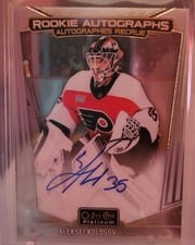 2024-25 O-Pee-Chee Platinum Rookie Autographs Aleksei Kolosov #R-AK card