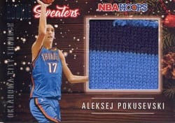2020-21 Hoops Rookie Sweaters Aleksej Pokusevski #RSW-EPO card