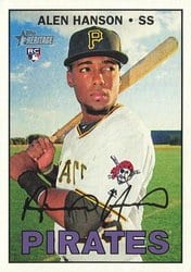 2016 Topps Heritage Base Set Alen Hanson #651 card